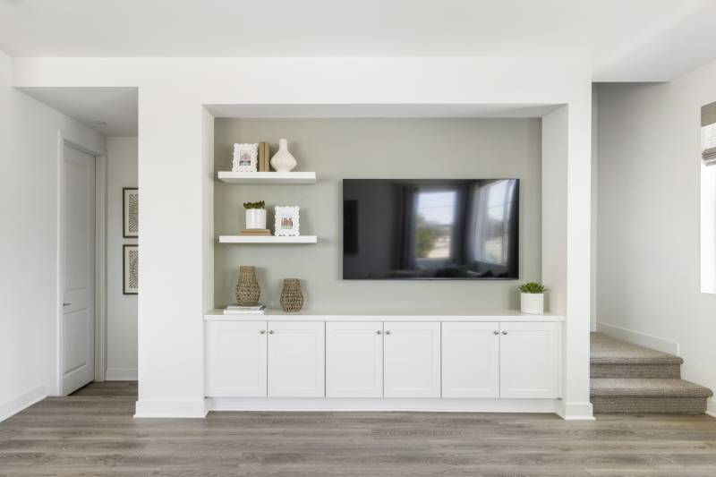 Plan 6 Model Home Media Built In